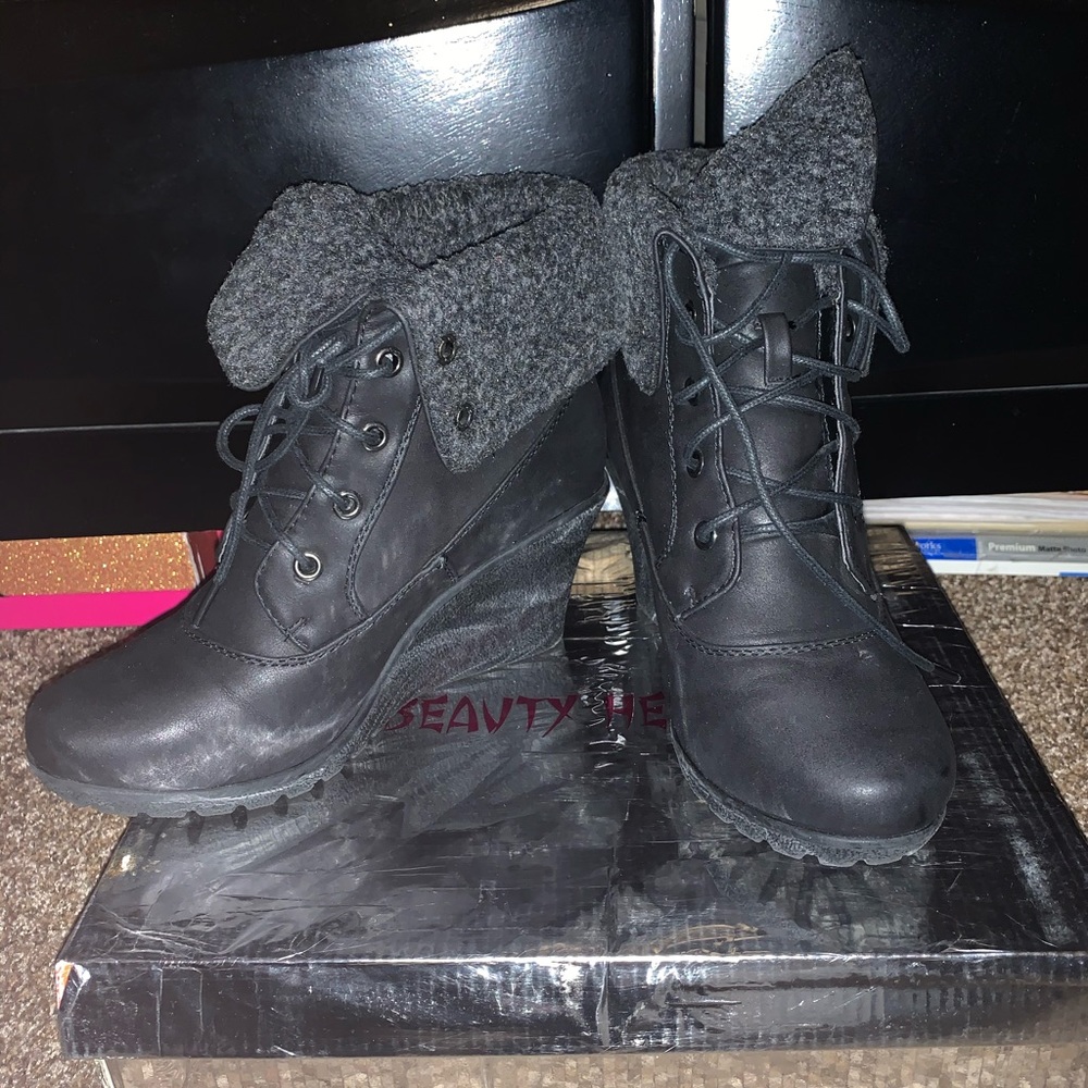 Black booties
